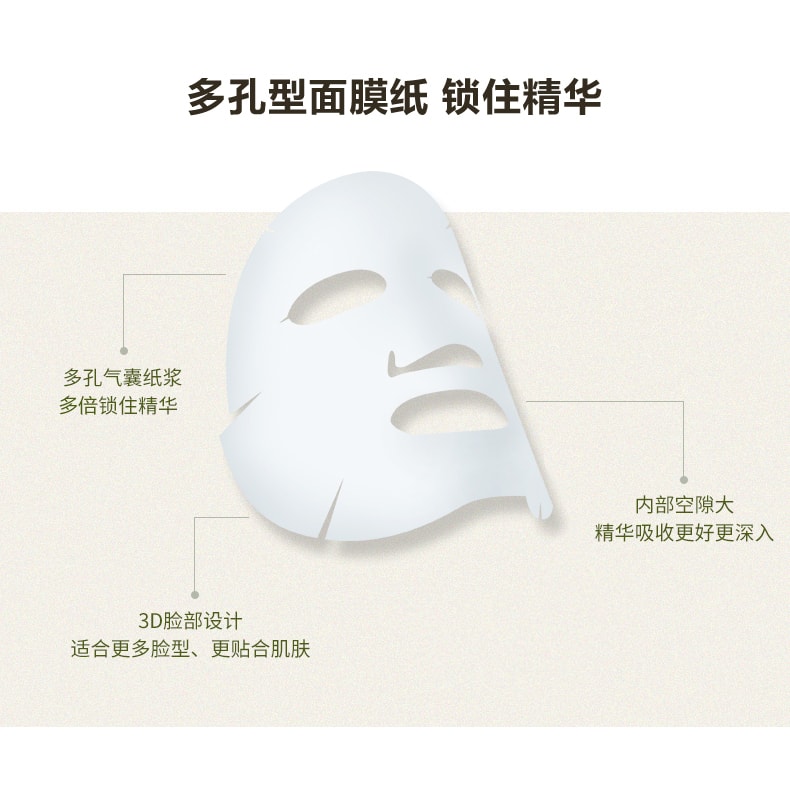 韩国 THE FACE SHOP 菲诗小铺 自然之源 红参调理面膜 1片入