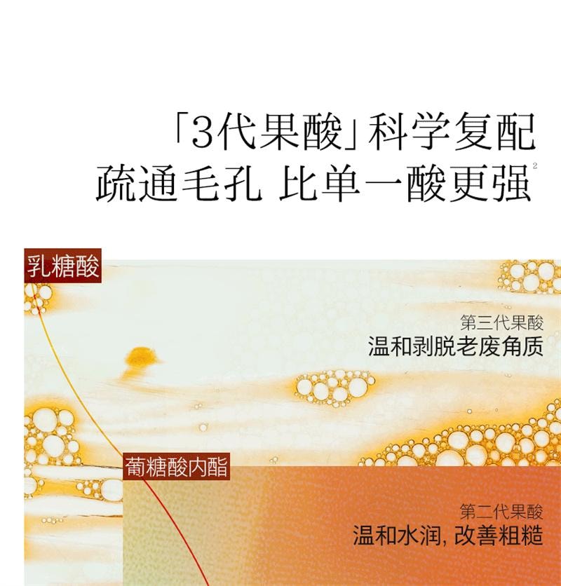 【中国直邮】 hfp 果酸水湿敷乳糖酸爽肤水补水保湿收缩毛孔闭口精华化妆水男女 380ml/瓶