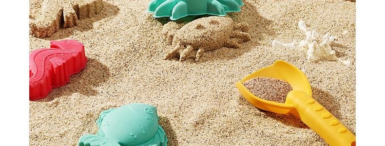 BC BABYCARE 儿童益智玩具 玩沙玩水玩雪道具 海洋动物造型 沙滩玩具套装