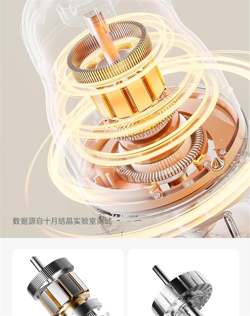 【中國直郵】 十月結晶 輔食機嬰兒寶寶料理機打泥工具兒童破壁家用小型多功能 升級雙杯8刀款白色