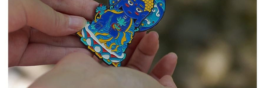 靈隱祈福 藥師佛轉轉佛冰箱貼 磁吸裝飾貼 身體健康 112*112*21mm