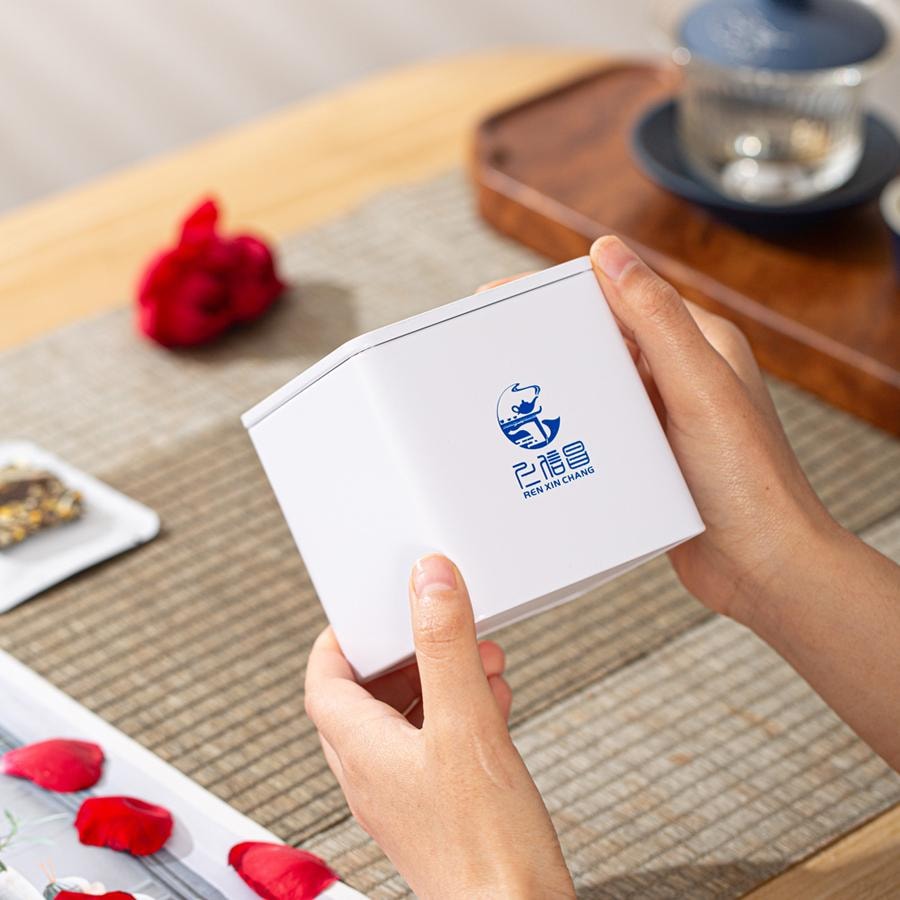 美國 仁信昌 桂花白茶小方片 雲南白茶方片 方便小袋包裝 小茶餅 15片