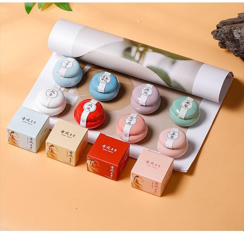  FOXTAIL 陶瓷罐固體香水 香體膏 一抹留香 女士古法香膏 香薰香氛 10g - 梔子花 1盒