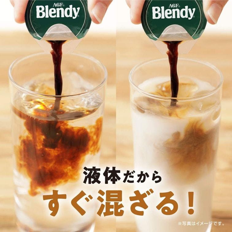 【日本直邮】AGF Blendy 浓缩胶囊咖啡 微糖型 6枚入