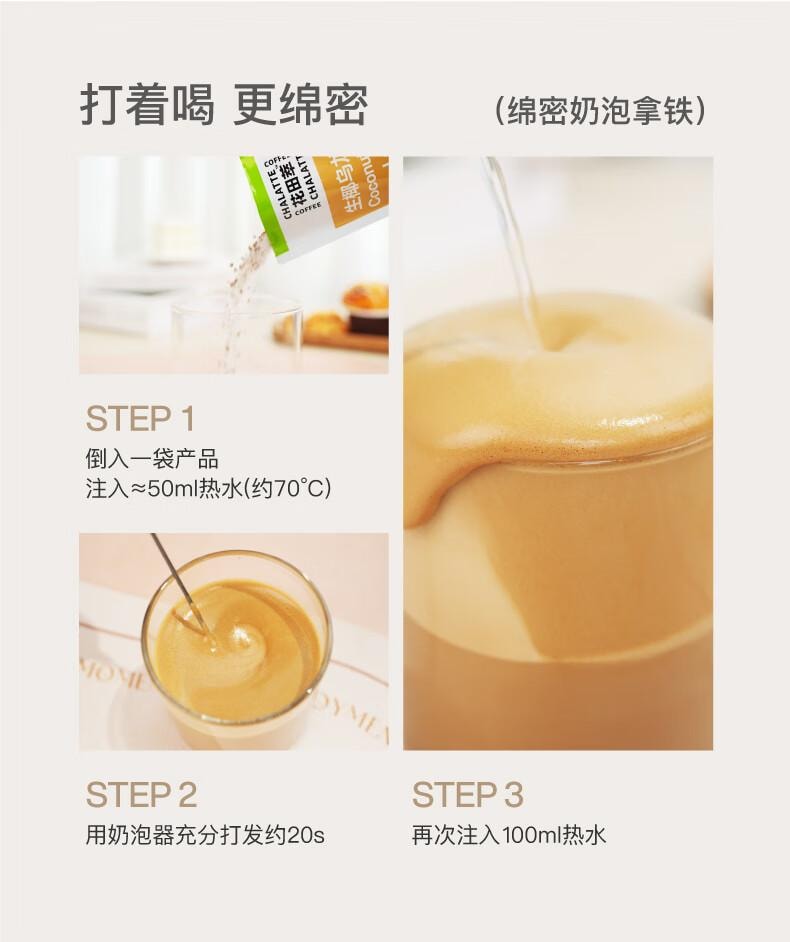 【中國直郵】 花田萃 桂花烏龍拿鐵 精品 即溶咖啡粉 冷萃 凍乾 濃縮茶咖 1盒 辦公室 提神