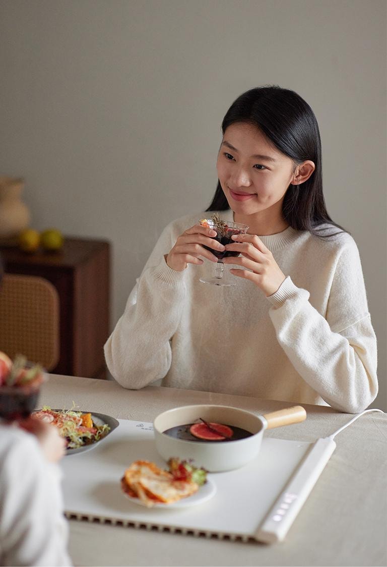 OLAYKS 暖菜板折叠家用硅胶保温板多功能热菜保温桌垫加热神器适用于厨房餐桌