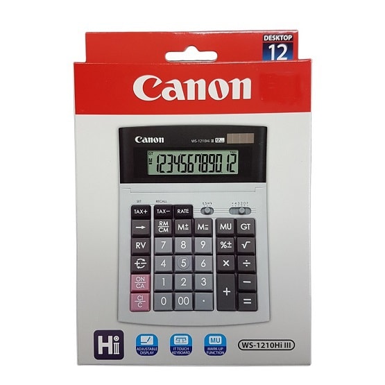 CANON Calculator WS-1210Hi III  (Random Color) 1pcs