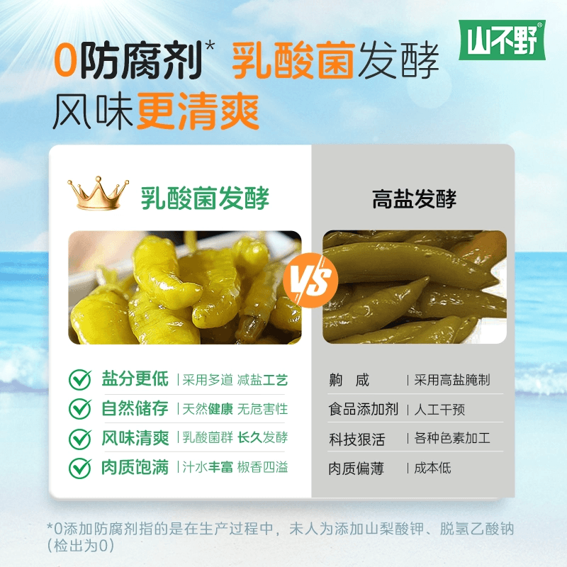 【中国直邮】 山不野 厚海带即食小零食袋装办公室零食追剧休闲食品小吃泡椒味20g*8袋