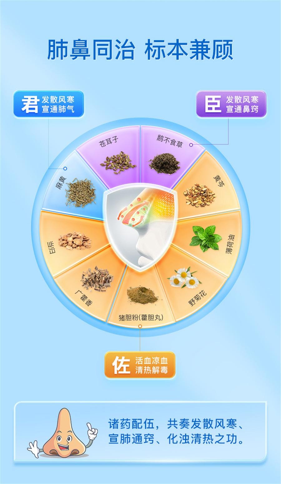 【中国直邮】 中国药材 药材 药材  德众鼻炎康片鼻炎专用药内服过敏性急慢性鼻炎鼻塞  150片/盒