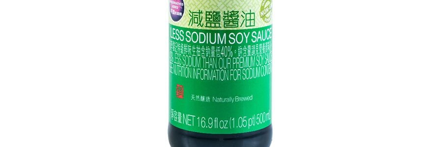 香港李錦記 薄鹽生抽 減鹽醬油 500ml 新舊版隨機發