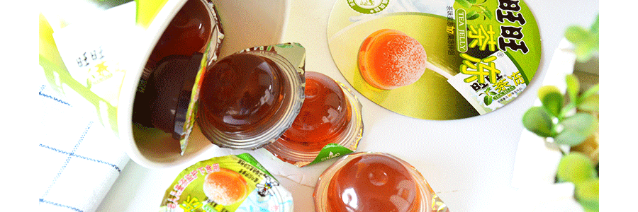 【爆款茶凍】 台灣旺旺 搖滾凍 搖搖凍 茶凍 綠茶味 132g 【童年回憶 DuangDuangDuang超Q彈】