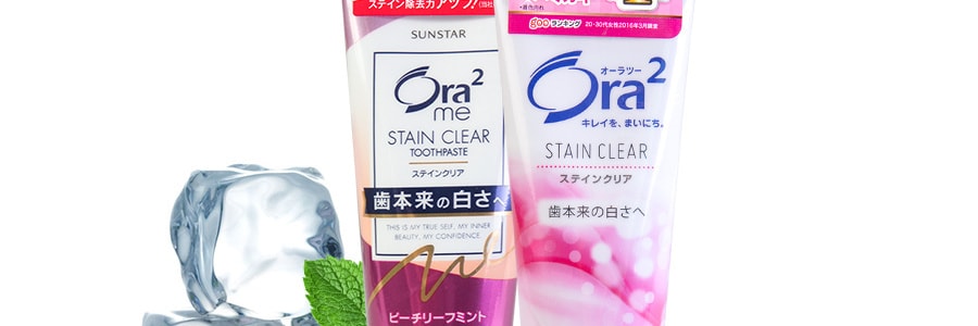 【日本直郵】SUNSTAR ORA2 皓樂齒 深層清潔牙膏 鮮桃薄荷口味 130g