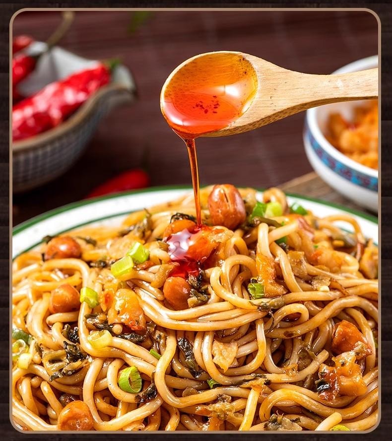 【中国直邮】 渣渣灰 正宗南昌拌粉江西特产米粉195g 方便速食早餐宵夜即食3分钟快煮