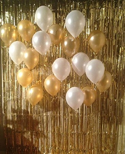 PuTwo12英寸珍珠颜色乳胶气球100个装