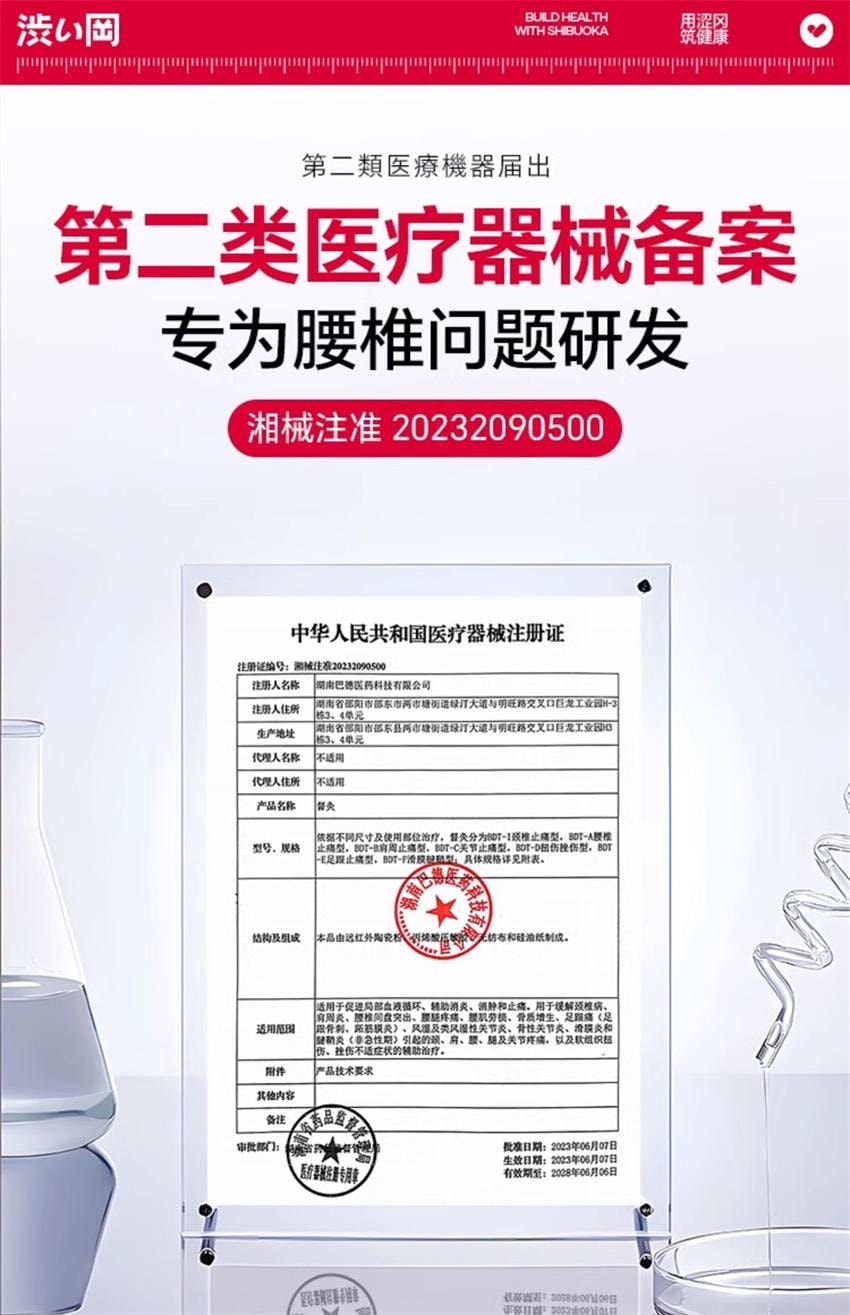 【中國直郵】 澀岡 腰肌勞損專用膏藥貼 遠紅外線消炎腰間椎間盤突出腰痛間盤止痛藥貼 10貼/盒(腰肌勞損專用)