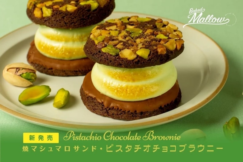 【日本直邮】超人气网红产品 日本BAKED MALLOW 开心果棉花糖巧克力夹心蛋糕 5枚装