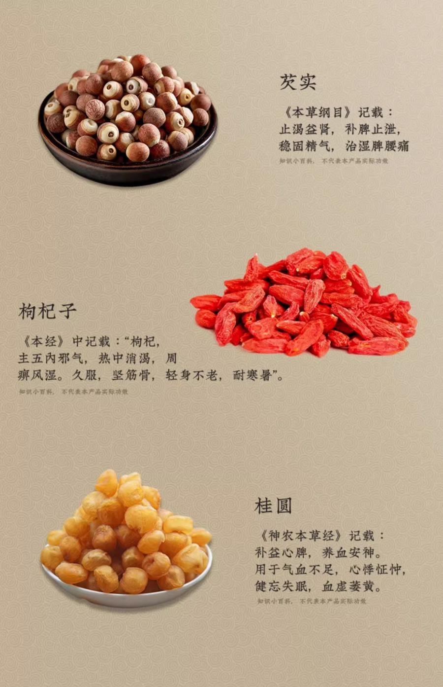 【中国直邮】 童涵春堂 龙眼五红水滋养气色暖身养生88g(11g*8)*3盒