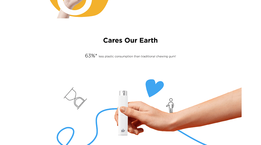 BOP FreshMissile™ 口氣清新噴霧 8ml 冰​​川薄荷 1殼2芯