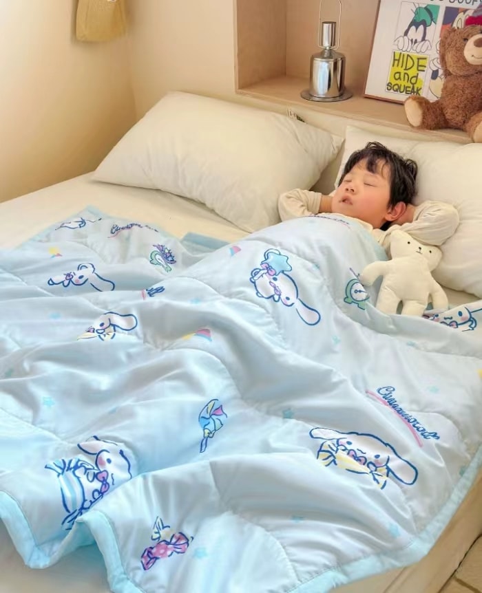 【中国直邮】FOXTAIL 三丽鸥儿童夏季空调被 午睡薄被子可机洗-库洛米 1件丨*预计到达时间3-4周