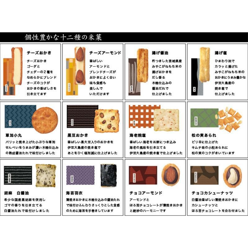 【日本直郵】銀座旭日あけぼの米菓組合 民藝風味 12袋入