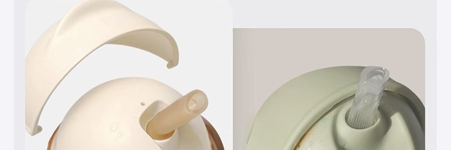 THYSEED世喜 兒童吸管杯 學飲水杯 重力球防漏 1-2歲以上 帶翻蓋 300ml