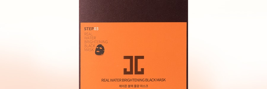 韓國JAYJUN捷俊 黑色水光面膜三部曲 清潔補水提亮 10片入