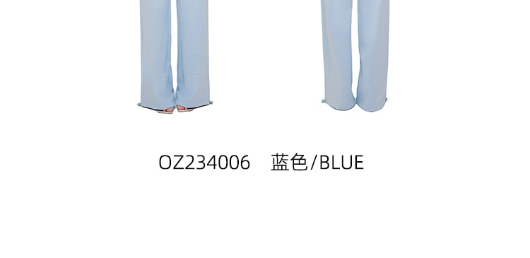 【中國直郵】OZLN 早秋新品顯瘦高級設計感時尚鏤空露肩休閒套裝 駝色 S