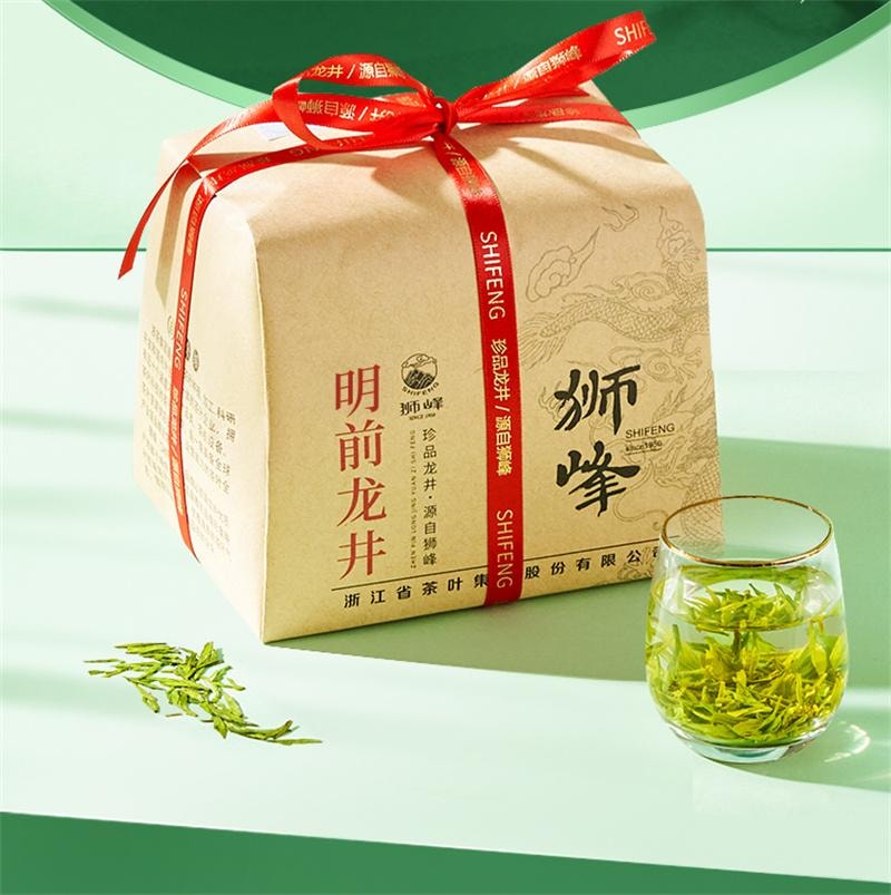 【中国直邮】 狮峰茶叶 2025新茶狮峰牌精选老茶树明前龙井茶叶特级春绿茶 250g