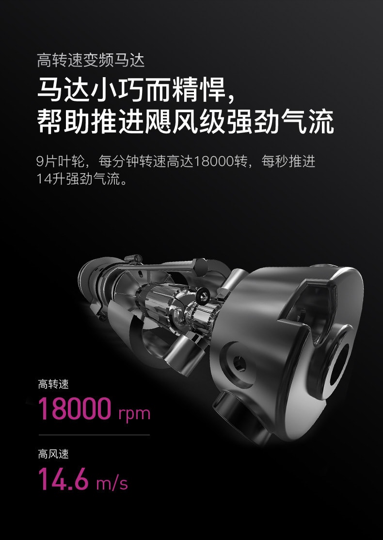 【中國直郵】MINGGE銘格 折疊式吹風機110V美規吹風機 曼巴綠