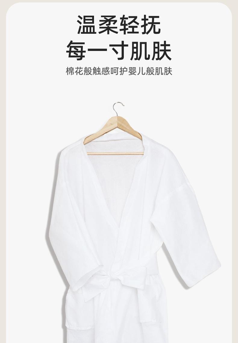 Water Moon Qinhuai Wrap Towel - Thick Absorbent Travel Bathrobe for Hotels & Spa