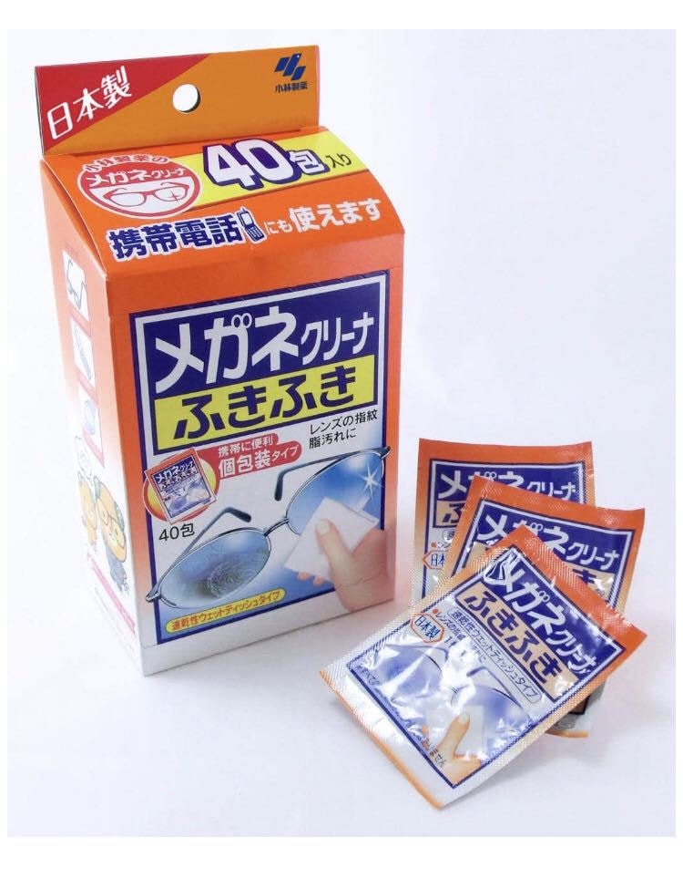 【日本直郵】日本 KOBAYASHI 小林製藥 眼鏡專用擦拭布 40包入