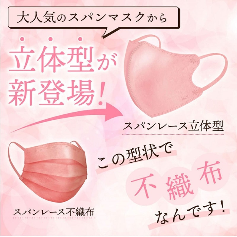 日本 ISDG 医食同源 SPUN MASK无纺布立体型独立包装口罩 #紫色 7枚