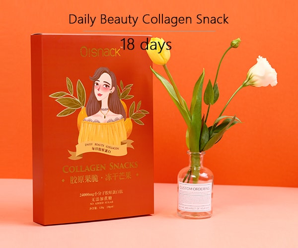 Beauty Collagen Snack 18 days 360g Freeze-dried Fruits Mango