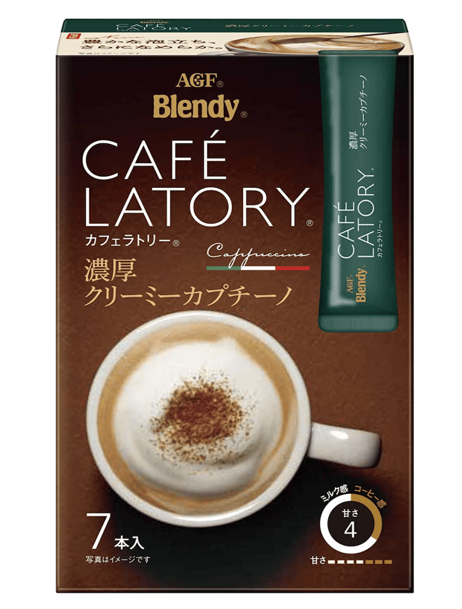 日本直送品】AGF ブレンディ カフェラトリー カプチーノ 7袋 - Yami