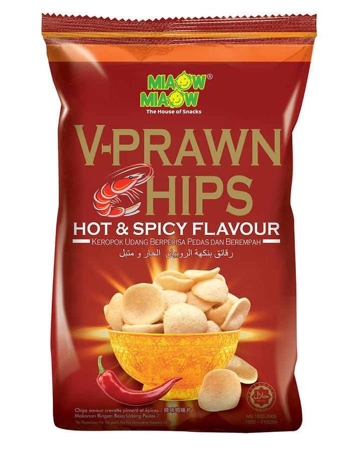 V-Prawn Hot & Spicy Flavour 70g
