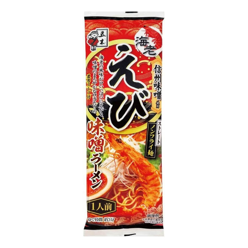 【日本直郵】ITSUKI五木食品 蝦味噌拉麵 120g