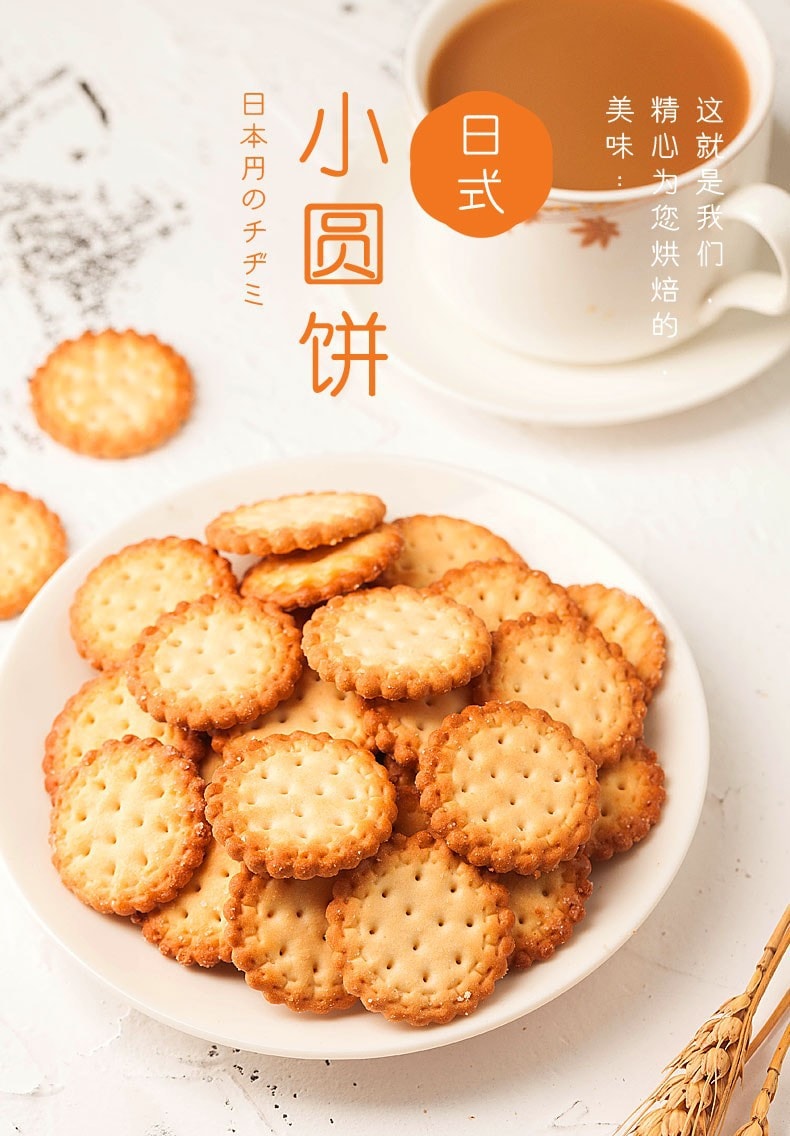 [中国直邮]比比赞 BIBIZAN  日式小圆饼  海盐味10g /1小袋装