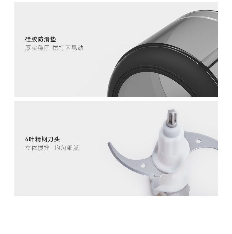 OLAYKS 1.2L 绞肉机家用电动小型多功能全自动搅拌机碎肉打馅蒜泥机 电压100-120V通用