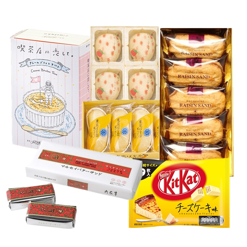 【日本直邮】日本期限限定 东京香蕉×KITKAT糕点类超值大礼包  6件装