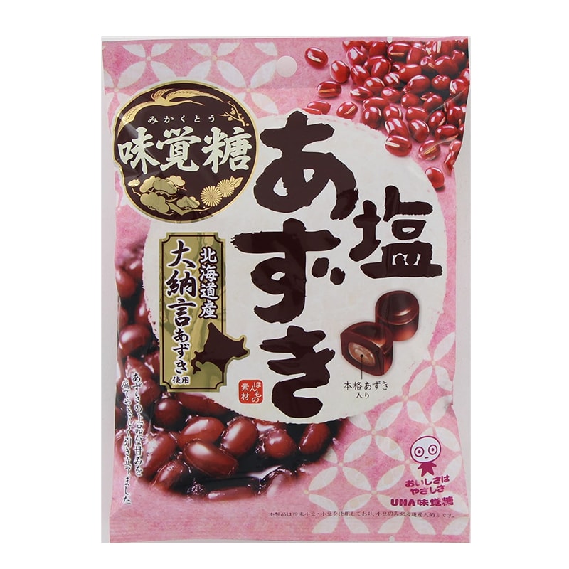 【日本直邮】UHA悠哈味觉糖 北海道特浓奶糖 红豆夹心奶糖 102g