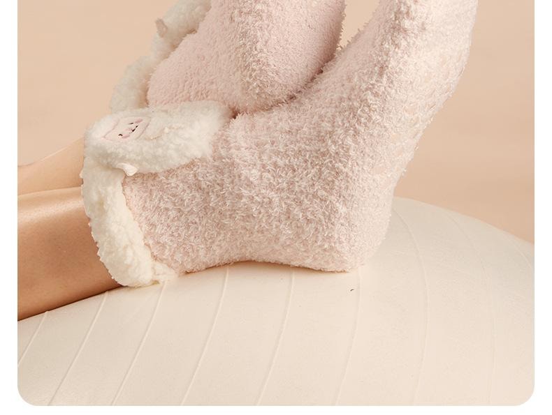 【中国直邮】 冇心 冬天暖脚神器充电加热发热袜子女生床上睡觉腿宝办公室保取暖 云朵咩咩