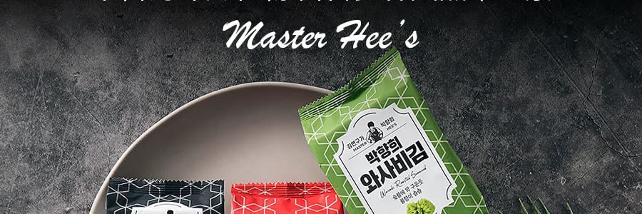 韓國Master Hee's 樸香姬 香脆海苔 辣燒烤味 5g*3【快樂低卡小點心】