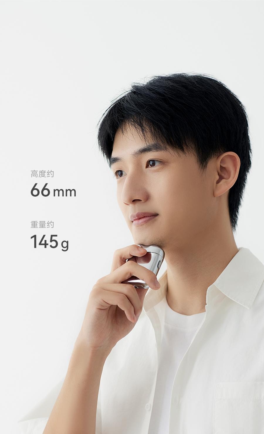 OLAYKS 2025 新款电动剃须刀干湿两用便携迷你刮胡刀双刀头浮动磁吸设计精钢机身快充可水洗智能控压适合旅行送礼男士圣诞节礼物