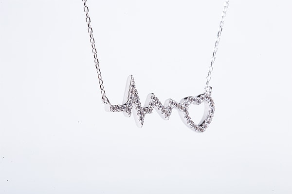 Sterling Silver Twinkle Heart Necklace
