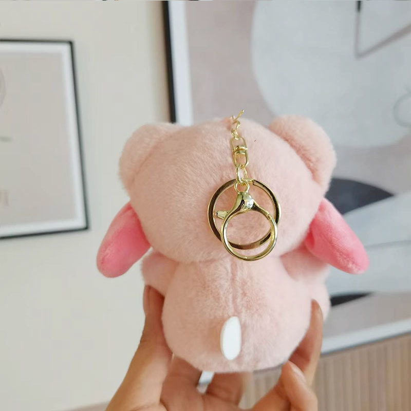 【促銷季】Sanrio 三麗鷗 鑰匙圈掛件 可愛玩偶 禮物 書包配件 毛絨公仔 玩具娃娃-睡衣帕恰狗 1個