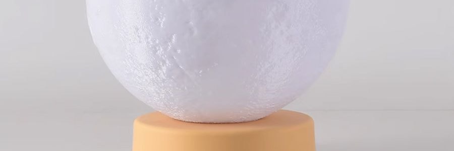 川岛屋 月球灯 可三色变光小夜灯 USB充电 15cm
