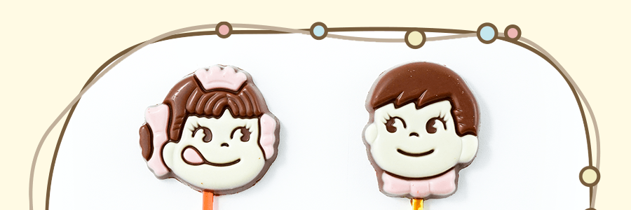 【顏色隨機寄送】日本FUJIYA不二家 巧克力棒棒糖 2枚裝 24g【夏季易融化 請謹慎下單】