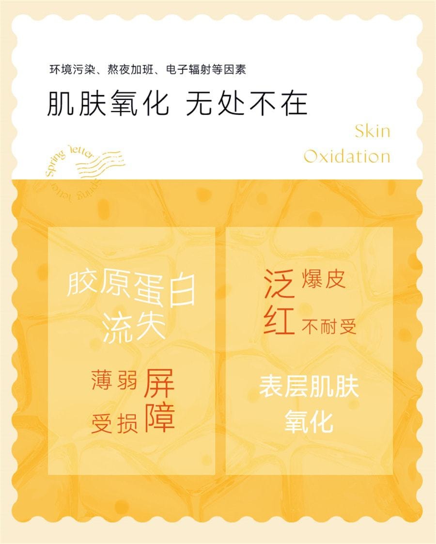 【中国直邮】春日来信 VC精华液抗氧化提亮肤色10%原型VC维C紧致 10ml*1支(小红书达人推荐)