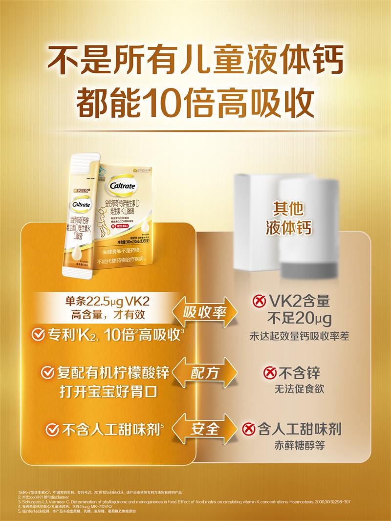 【中国直邮】 钙尔奇 钙镁维生素D咀嚼片11-17岁青少年儿童成长钙片6岁以上维生素d补钙正品100粒/盒(建议3盒周期装)