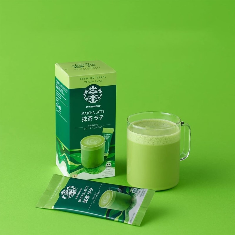 【日本直效郵件】STARBUCKS星巴克 Premium Mixes 抹茶拿鐵咖啡 4條